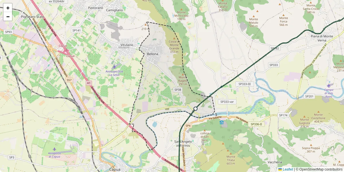 Mappa dettagliata del trasporto pubblico a Bellona con linee autobus, tram e collegamenti