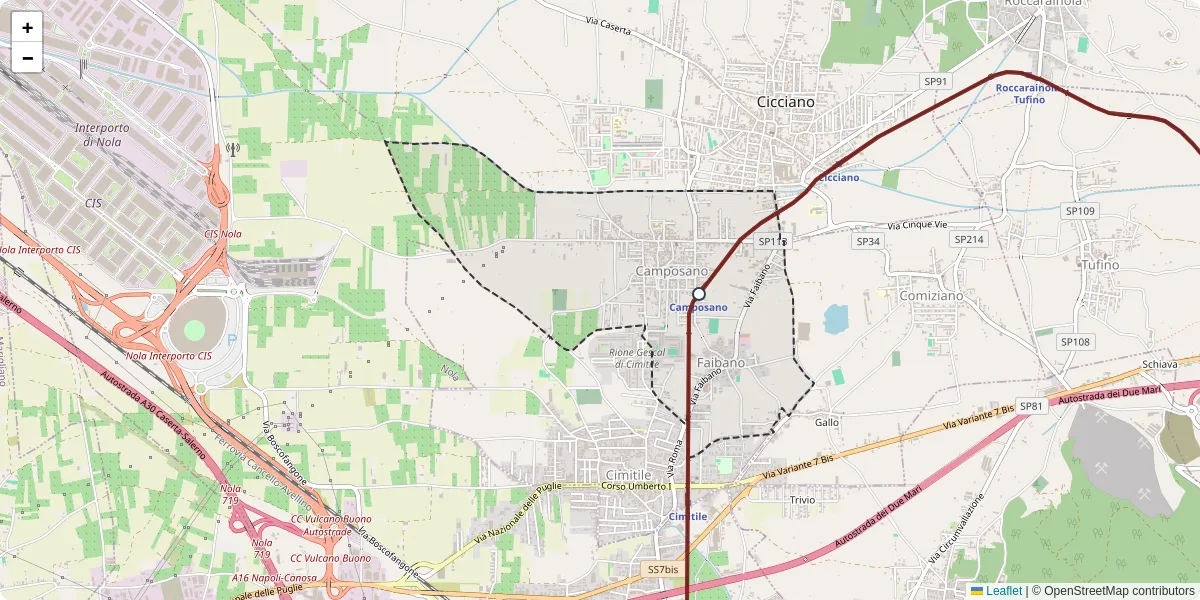 Mappa dettagliata del trasporto pubblico a Camposano con linee autobus, tram e collegamenti