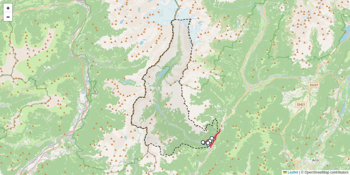 Mappa dettagliata del trasporto pubblico a Valdaone con linee autobus, tram e collegamenti