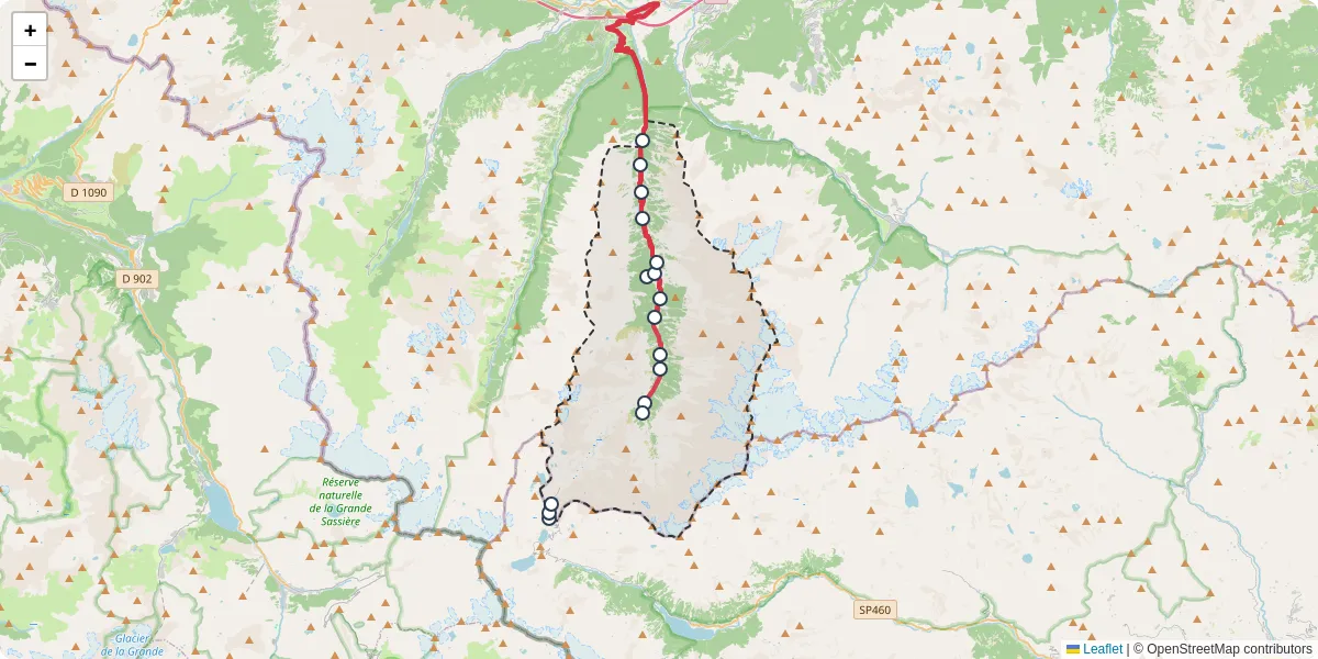 Mappa dettagliata del trasporto pubblico a Valsavarenche con linee autobus, tram e collegamenti